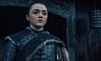 Maisie Williams as Arya Stark in Game of Thrones Season 8